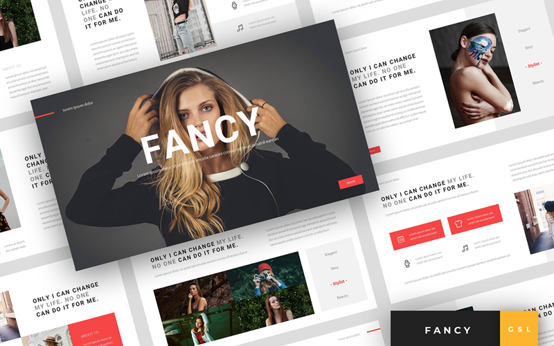 Fantasia - Apresentação de moda Google Slides