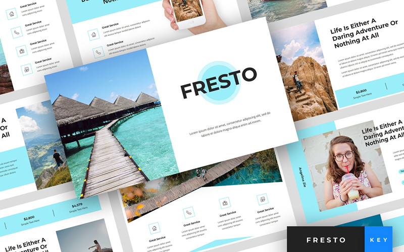 Fresto - Reisepräsentation - Keynote-Vorlage