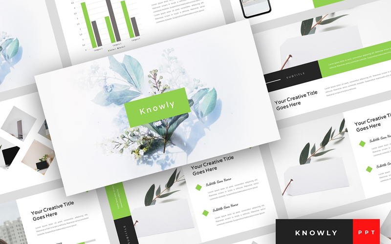 Knowly - Modèle PowerPoint de présentation propre