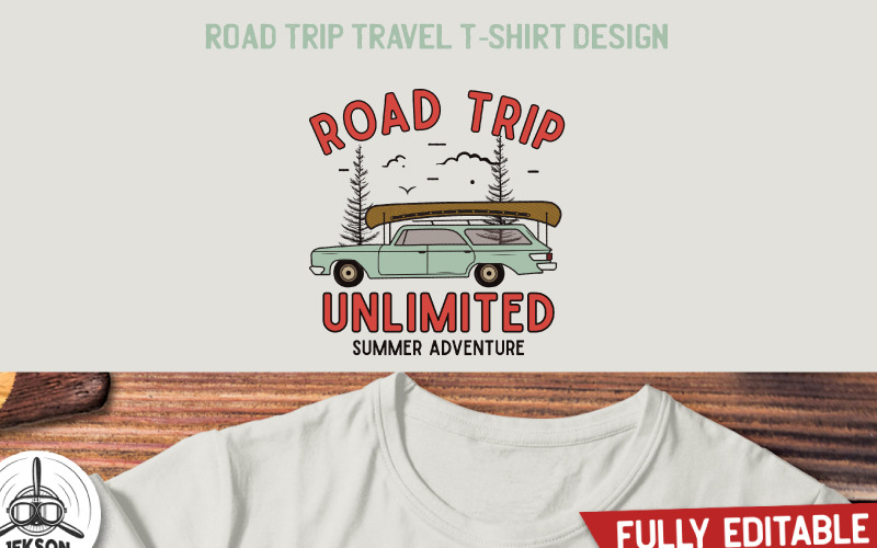 Road Trip Travel Design - Diseño de camiseta