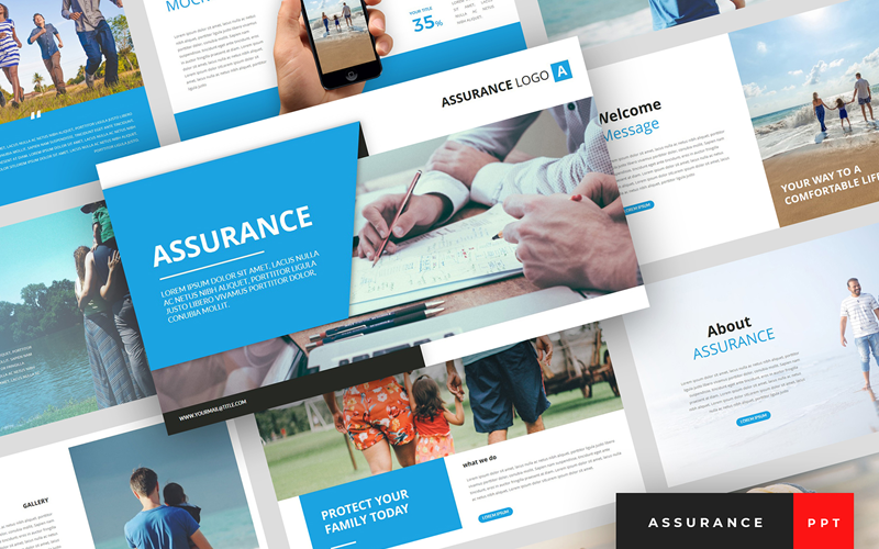 Assurance - Szablon prezentacji ubezpieczeniowej PowerPoint