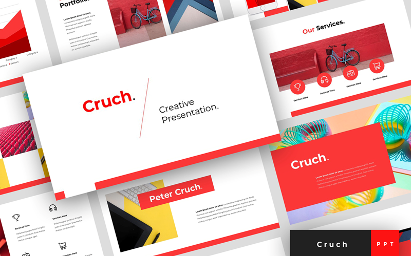Cruch - Creatieve presentatie PowerPoint-sjabloon