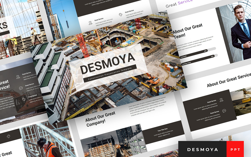 Desmoya - 建筑介绍的PowerPoint模板