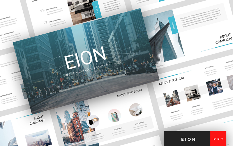 Eion - PowerPoint-sjabloon voor bedrijfspresentaties