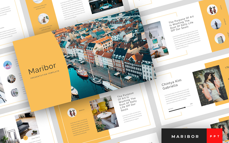Maribor – Kreatív bemutató PowerPoint sablon