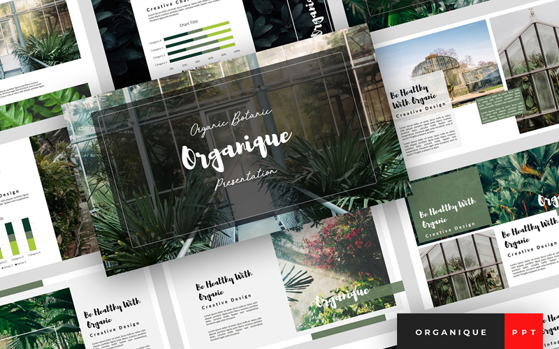 Organique - Modello PowerPoint presentazione botanica