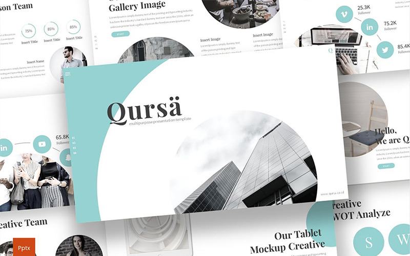 Qursa PowerPoint-Vorlage