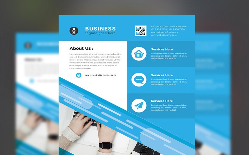 Download Фирменный стиль "Bagno - Corporate Identity Template" / Bagno - Corporate Identity Template - Фирменный стиль на тему графика new headline corporate business design cover template poster background flyer vector leaflet creative abstract banner company publication print graphic.