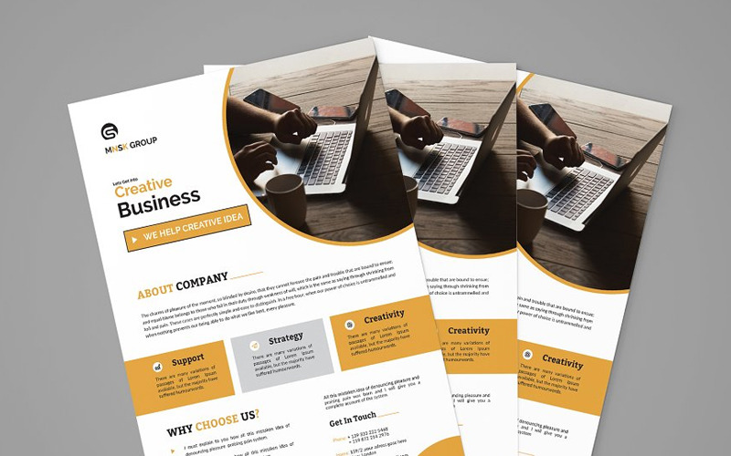 Download Фирменный стиль "Bogdany - Corporate Identity Template" / Bogdany - Corporate Identity Template - Фирменный стиль на тему графика new headline corporate business design cover template poster background flyer vector leaflet creative abstract banner company publication print graphic.