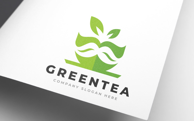 Download Шаблон логотипа "Creative Green Tea Logo Template" / Creative Green Tea Logo Template - Шаблон логотипа на тему графика fitness,food,drink,eco,cafe,element,fresh,green,tea,health,herbal,leaf,natural,organic,restaurant,plantation,bar,cup,logo,design