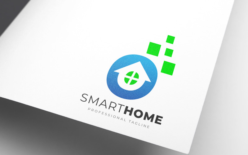 Download Шаблон логотипа "Digital Smart Home Logo Template" / Digital Smart Home Logo Template - Шаблон логотипа на тему графика technology,digital,internet,network,software,innovation,architecture,automatic,building,construction,real,estate,home,house,renovations,intelligent,property,smart,logo,design