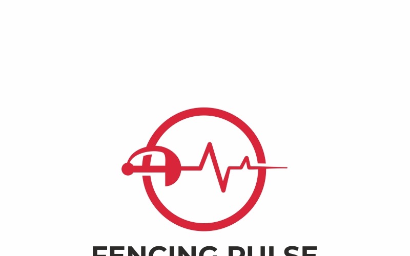 Fencing Pulse Logo Template