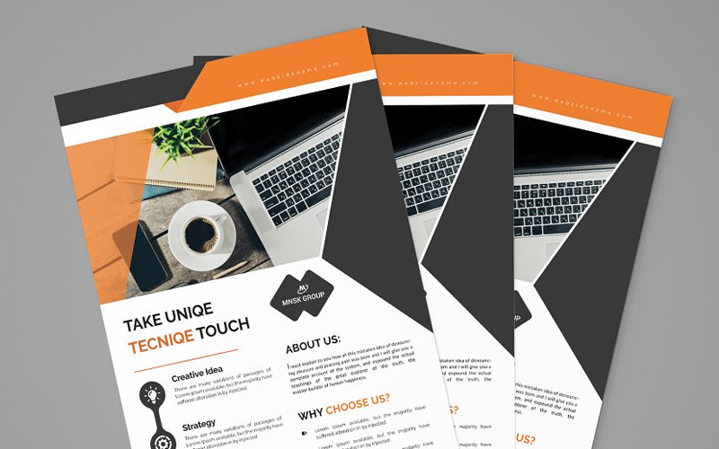 Download Фирменный стиль "Maruny - Corporate Identity Template" / Maruny - Corporate Identity Template - Фирменный стиль на тему графика new headline corporate business design cover template poster background flyer vector leaflet creative abstract banner company publication print graphic. technology