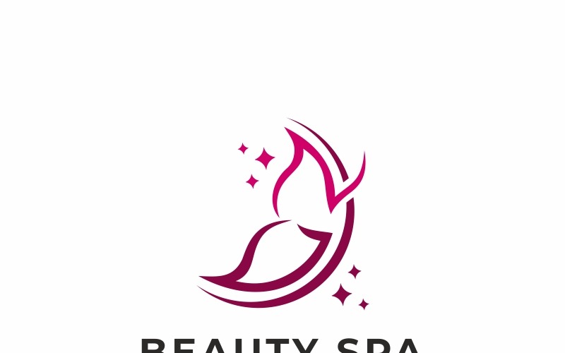 Шаблон логотипа спа красоты