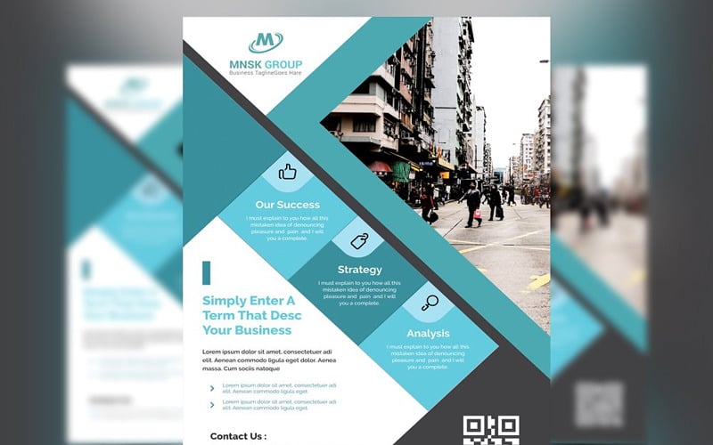 Download Фирменный стиль "Srodka - Corporate Identity Template" / Srodka - Corporate Identity Template - Фирменный стиль на тему графика new headline corporate business design cover template poster background flyer vector leaflet creative abstract banner company publication print graphic.