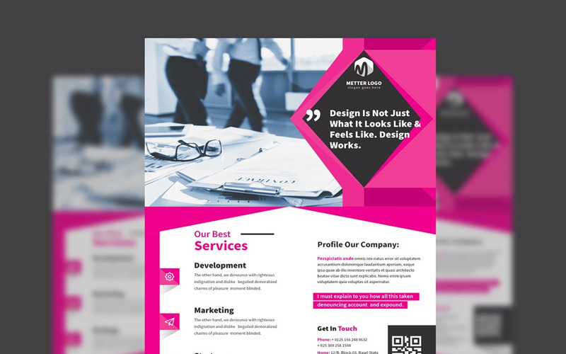 Download Фирменный стиль "Zezuty - Corporate Identity Template" / Zezuty - Corporate Identity Template - Фирменный стиль на тему графика new headline corporate business design cover template poster background flyer vector leaflet creative abstract banner company publication print graphic.