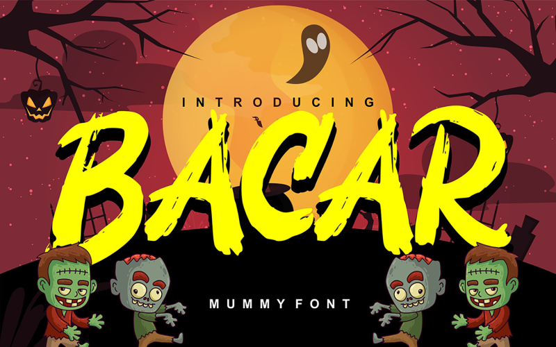 Download Шрифт "Bacar | Hallowen Theme Font" / Bacar | Hallowen Theme Font - Шрифт на тему графика halloween,font,design,background,typography,graphic,text,decoration,vector,poster,card,lettering,illustration,type,horror,holiday,symbol,style,letter,scary