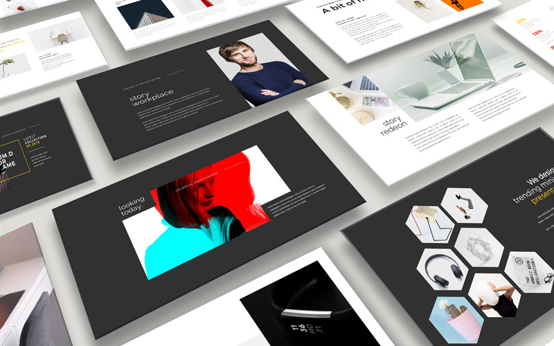 Clean & Creative Business Presentation PowerPoint template