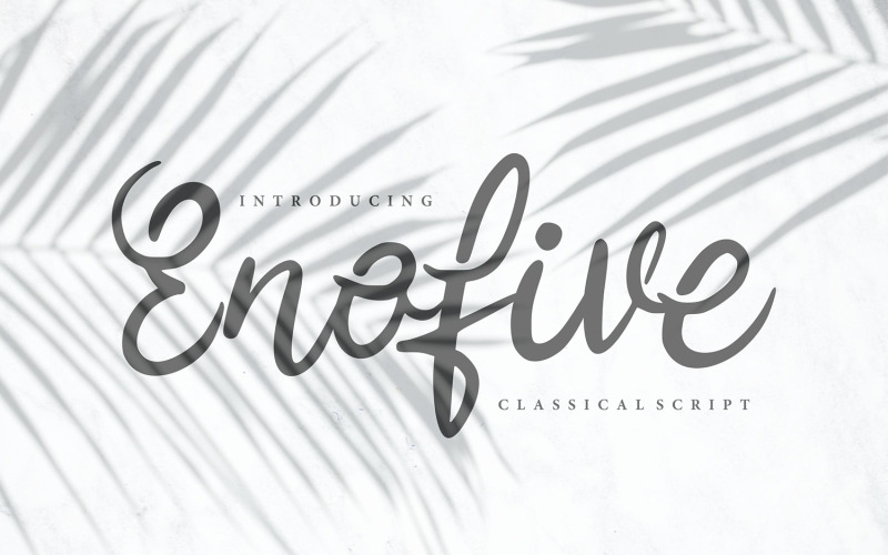 Enofive | Fuente Cursiva Clásica