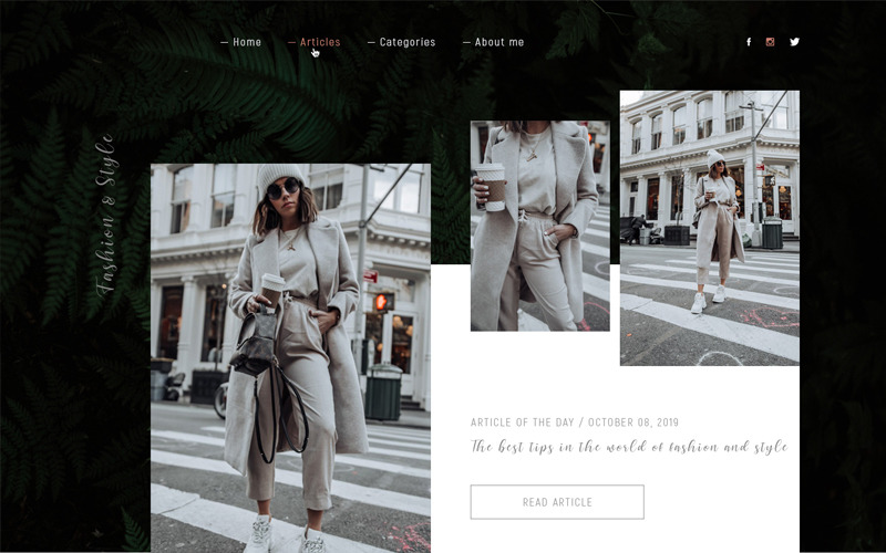 Fashion & Style PSD Template #88344 - TemplateMonster