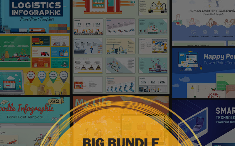 Grote bundel PowerPoint-sjabloon