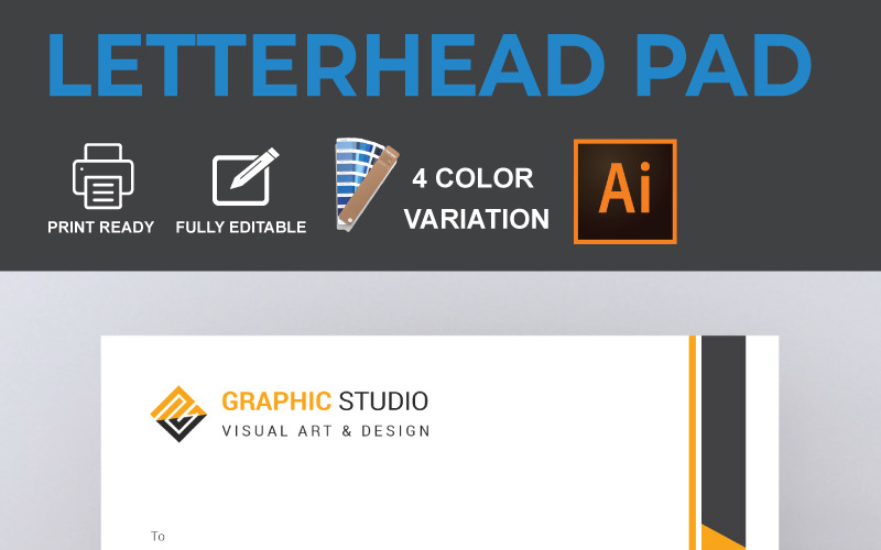 Download Фирменный стиль "Latterhead - Corporate Identity Template" / Latterhead - Corporate Identity Template - Фирменный стиль на тему графика a4 brand branding business letterhead clean colorful corporate identity creative design docx elegant envelope folder ipad logo minimalist mockup modern