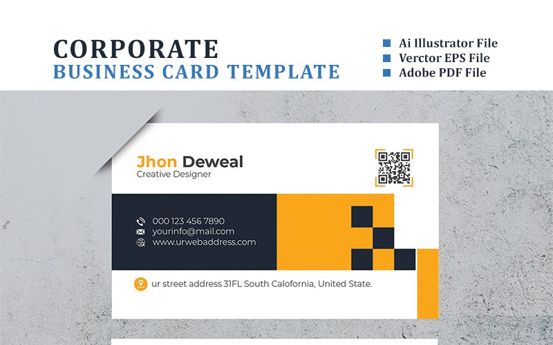 You Pick Minimal Business Card Corporate Identity Template 88359