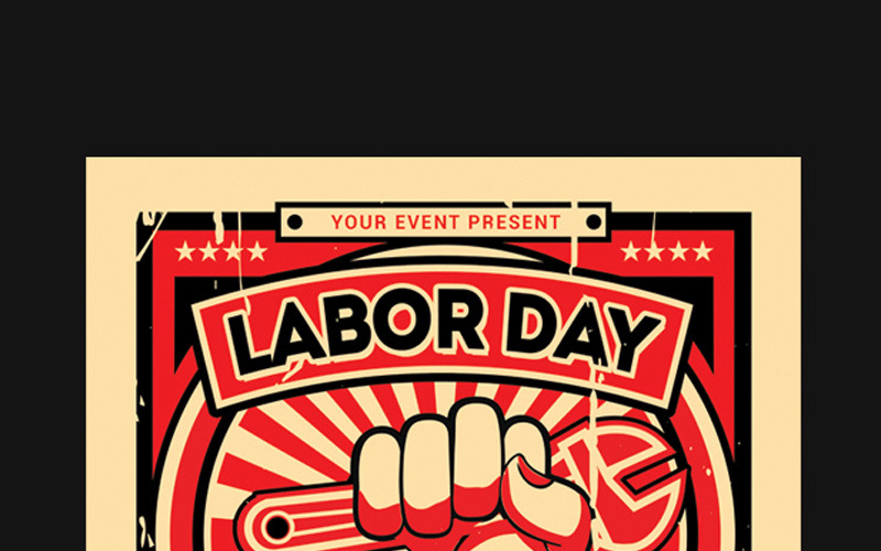 Download Фирменный стиль "Labor Day Flyer - Corporate Identity Template" / Labor Day Flyer - Corporate Identity Template - Фирменный стиль на тему графика 4th of july abstract american flag holiday party birthday celebrate celebration club decoration day election event flyer grunge independence day