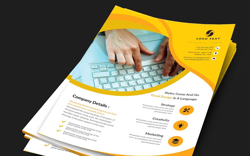 Download Фирменный стиль "Mokeko - Corporate Identity Template" / Mokeko - Corporate Identity Template - Фирменный стиль на тему графика new headline corporate business design cover template poster background flyer vector leaflet creative abstract banner company publication print graphic.