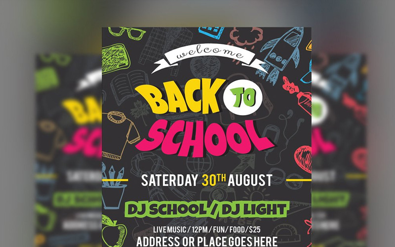 Download Фирменный стиль "Mossipa - Corporate Identity Template" / Mossipa - Corporate Identity Template - Фирменный стиль на тему графика kid cartoon book study kids blackboard elementary welcome children colorful back to school pen background vector pencil text education illustration