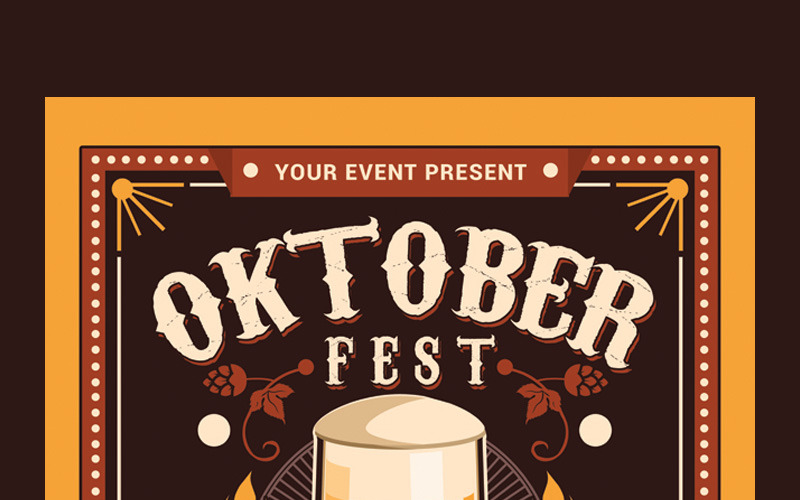 Oktoberfest Party - Szablon tożsamości korporacyjnej