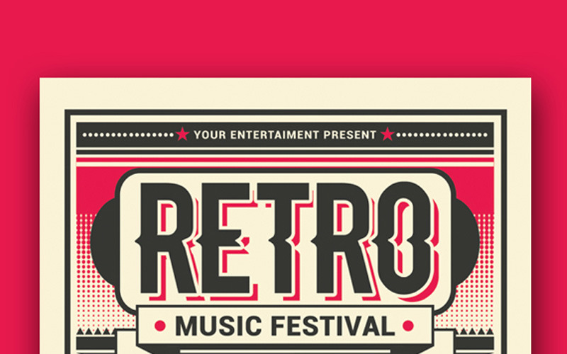 Retro Music Festival - modelo de identidade corporativa