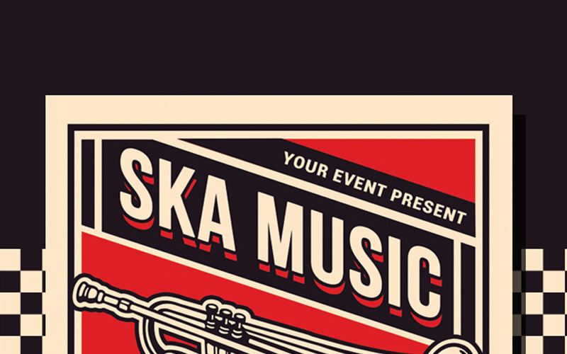 Download Фирменный стиль "Ska Music Festival - Corporate Identity Template" / Ska Music Festival - Corporate Identity Template - Фирменный стиль на тему графика afro band beats club concert dance event festival flyer grunge indie jamaica jamaican music party post punk rasta rastaman red