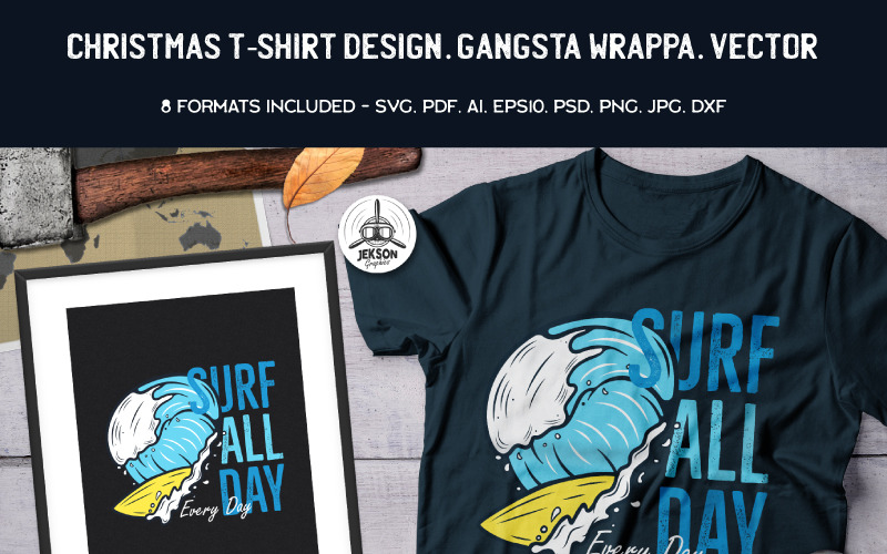 Download T-shirt Design "Surf Adventure Print Summer Badge - T-shirt Design" / Surf Adventure Print Summer Badge - T-shirt Design - T-shirt Design на тему графика surfing logo summer badge patch design outdoors svg wanderlust surf t-shirt road trip adventure insignia hiking print branding travel label