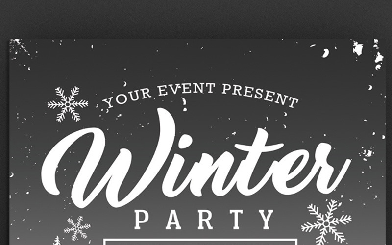 Download Фирменный стиль "Winter Party Flyer - Corporate Identity Template" / Winter Party Flyer - Corporate Identity Template - Фирменный стиль на тему графика autumn bash bbq canvas christmas club dj fall flyer holiday ice invitation party post card postcard poster snow web winter