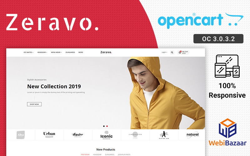zeravo fashion отзывчивый шаблон opencart
