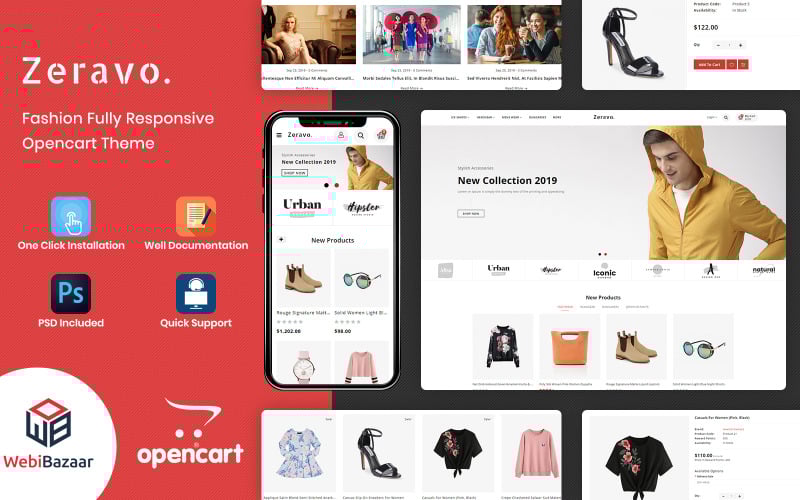 Zeravo - Modelo de OpenCart responsivo à moda