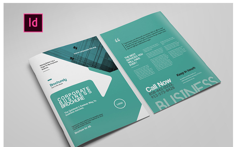 Download Фирменный стиль "Bifold Brochure - Corporate Identity Template #01" / Bifold Brochure - Corporate Identity Template #01 - Фирменный стиль на тему графика brochure bifold corporate business creative us letter clean. pro agency office promotion management accounts service simple