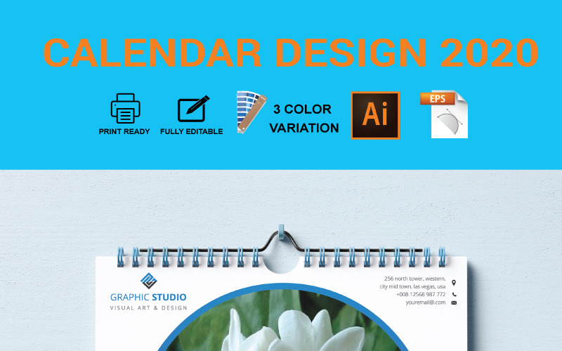 Calendario Design 2020 Planner
