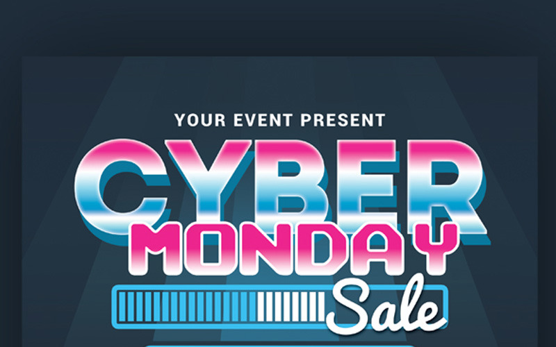 Download Фирменный стиль "Cyber Monday Sale - Corporate Identity Template" / Cyber Monday Sale - Corporate Identity Template - Фирменный стиль на тему графика clearance commerce cyber monday digital discount e-commerce event exhibition festival flyer garage sale instagram template music online store poster promotion