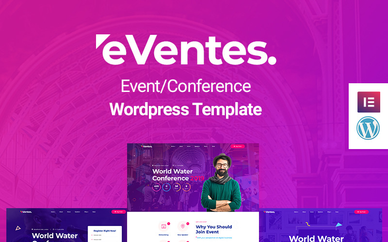 Eventes — тема WordPress для конференций и мероприятий