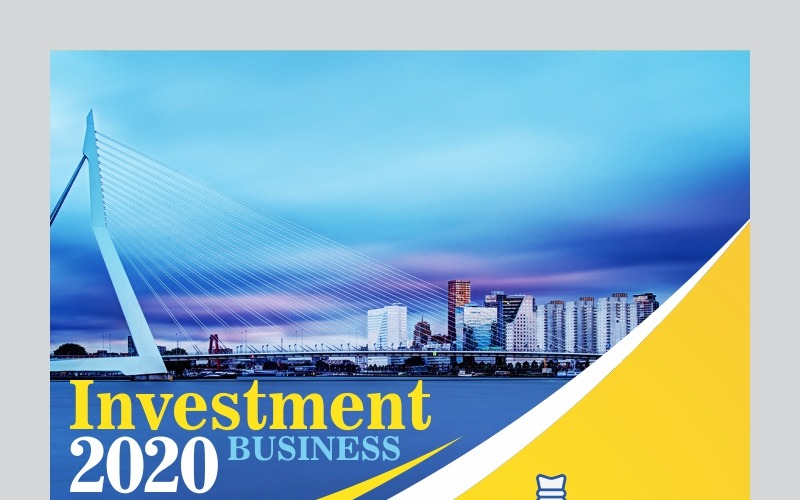 Flyer zum Investmentgeschäft - Broschüre zur Unternehmensidentität