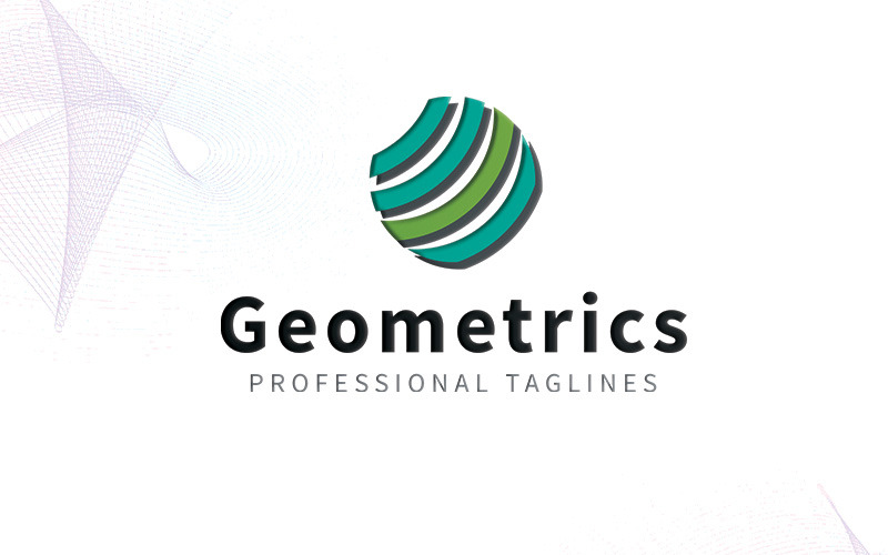 Download Шаблон логотипа "Geometrics Logo Template" / Geometrics Logo Template - Шаблон логотипа на тему графика brand branding business button circle clean corporate creative dark design eps file font g geometric letter logo logotype modern on