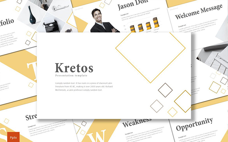 Kretos PowerPoint-mall