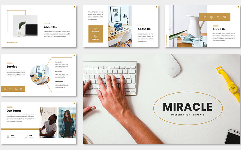 Modèle PowerPoint de création miracle