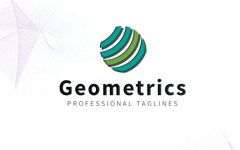 Modelo de logotipo da geometria