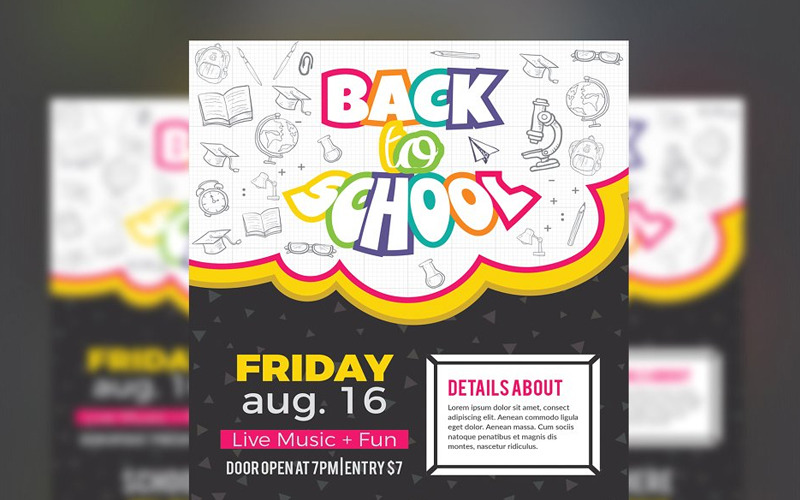 Download Фирменный стиль "Ombele - Corporate Identity Template" / Ombele - Corporate Identity Template - Фирменный стиль на тему графика kid cartoon book study kids blackboard elementary welcome children colorful back to school pen background vector pencil text education illustration