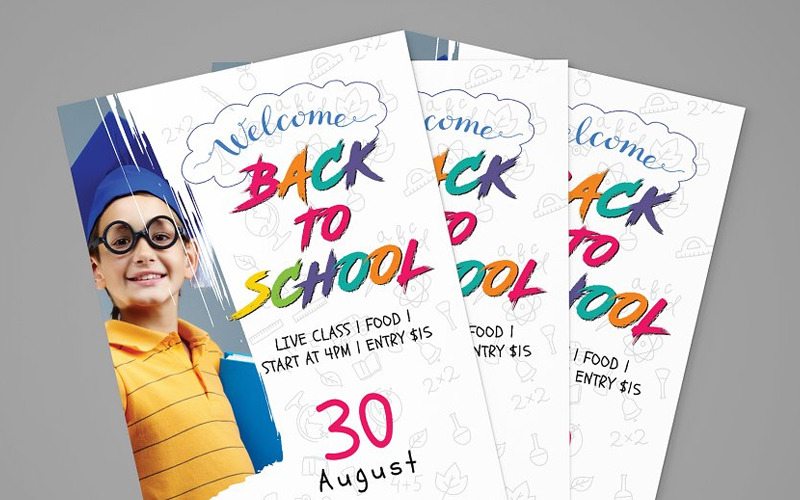 Download Фирменный стиль "Ottende - Corporate Identity Template" / Ottende - Corporate Identity Template - Фирменный стиль на тему графика kid cartoon book study kids blackboard elementary welcome children colorful back to school pen background vector pencil text education illustration