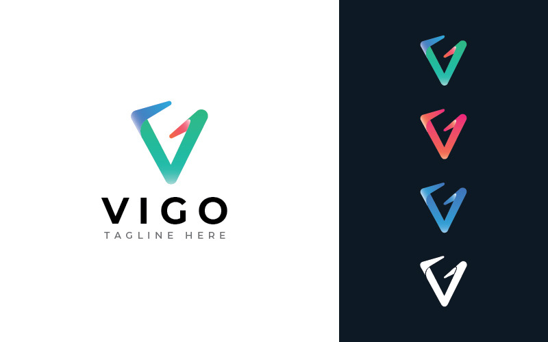 Download Шаблон логотипа "Vigo Logo Template" / Vigo Logo Template - Шаблон логотипа на тему графика letter,v,colorful,media,technology,data,pixel,vg,consulting,software,agency,startup,3d,logo,modren,minimal,entertainment,icon,block