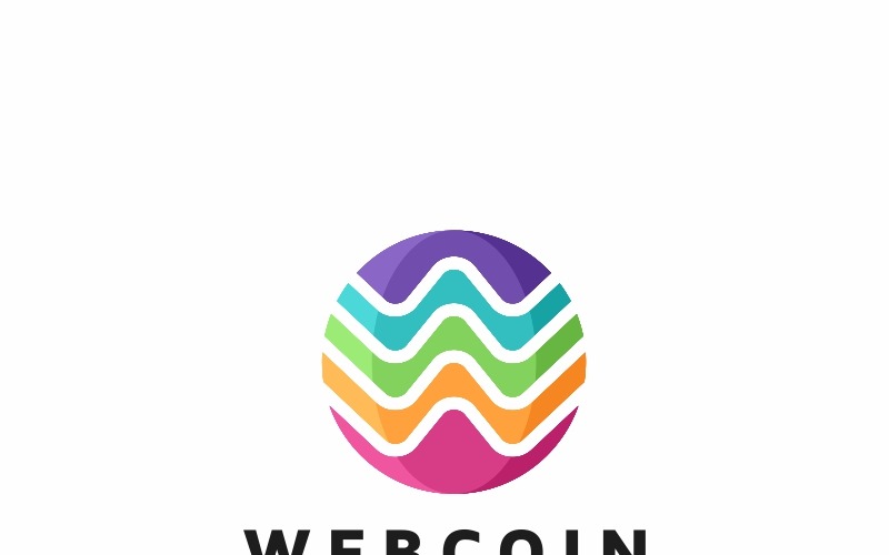 Download Шаблон логотипа "Webcoin-W Letter Logo Template" / Webcoin-W Letter Logo Template - Шаблон логотипа на тему графика abstract agency app apps brand branding business clean colorful company consulting corporate creative design exclusive letter logistic media modern professional